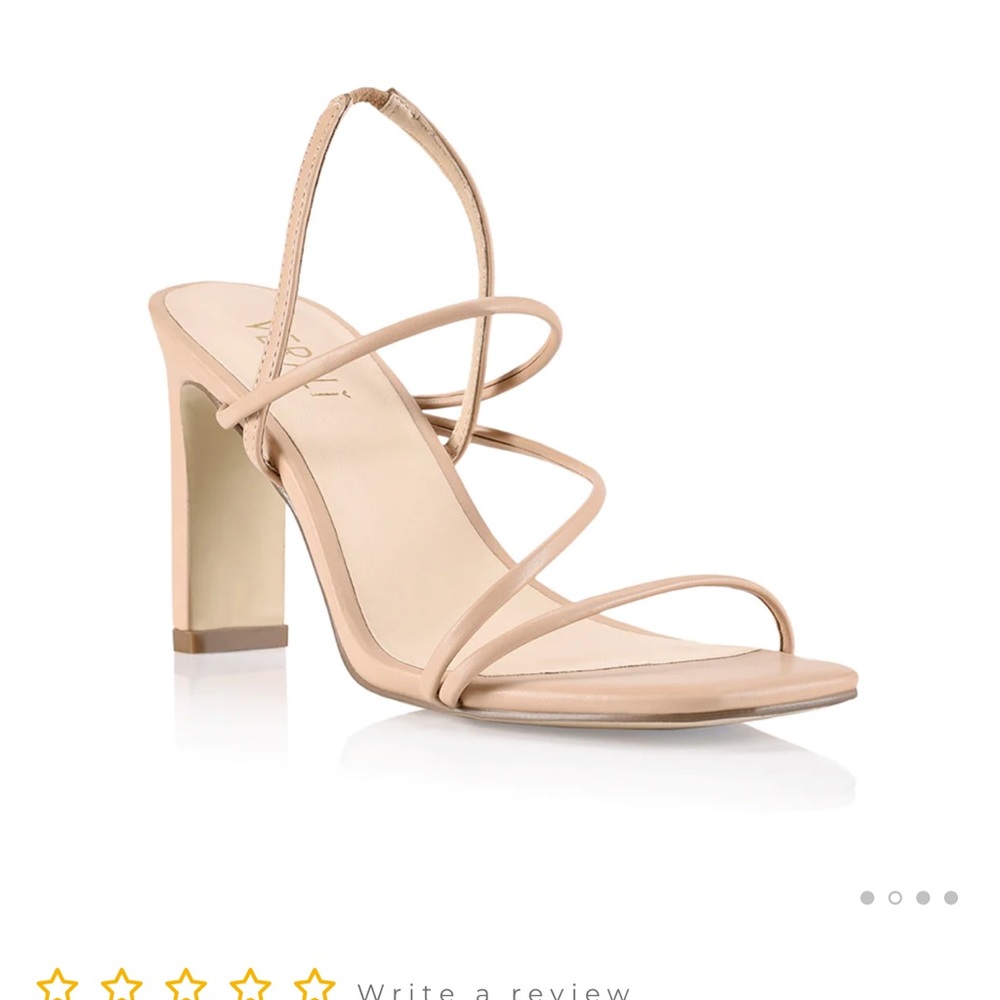 King Slim Strappy Heel Nude - Brand New